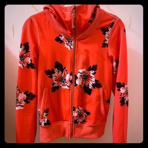 Lululemon “Namaskar” floral zip up hoodie